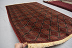 8.0 x 6.0 Ft Tekke Turkmen Oriental Bedjar Wool Rug Living Room Rug Bedroom Rug Antique Hand knotted Wool Rug Vintage Rug