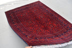 5x7 Afghan Bukhara Rug, Afghan Handmade Wool Rug, Oriental Turkoman Hand-knotted Wool Rug, Living Room Rug, Bedroom Rug, Afghan Rug
