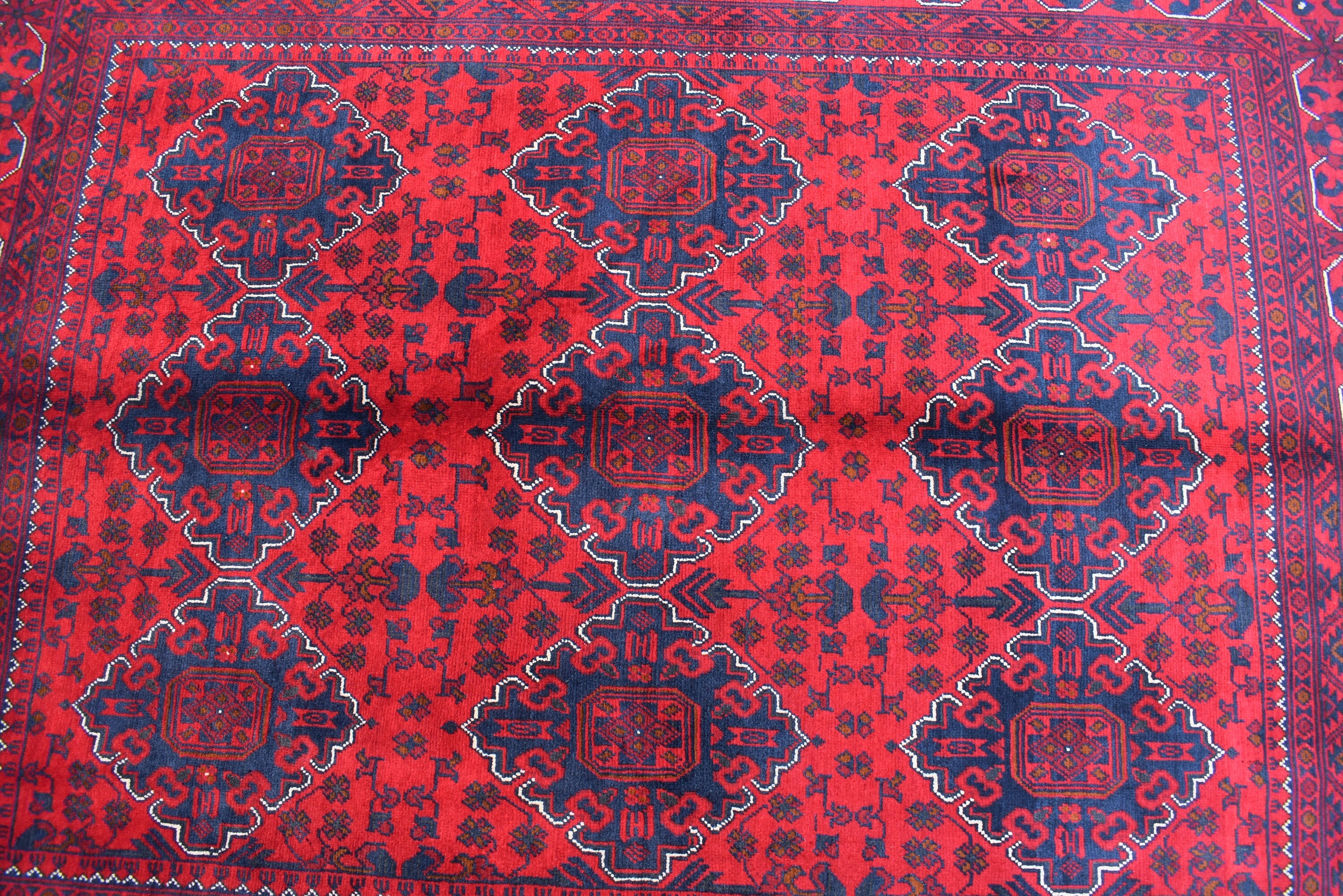 5×7 Afghan Bukhara Rug, Afghan Handmade Wool Rug, Oriental Turkoman Hand-knotted Wool Rug, Living Room Rug, Bedroom Rug, Afghan Rug