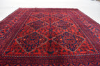 5x7Ft Afghan Bukhara rug, Turkmen handmade Wool rug, Khal Muhammadi Khamyab Bukhara Tribal rug, Living room rug, bedroom rug
