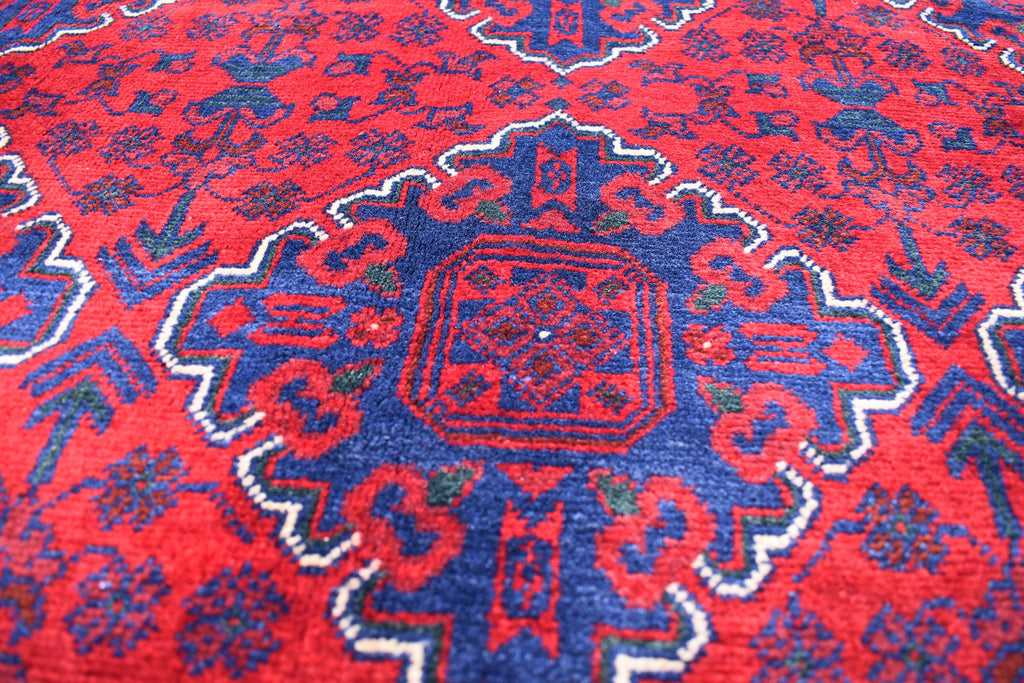 6.7 x4.10 Ft Afghan Bukhara rug, Turkmen handmade Wool rug, Custom Khal Muhammadi Khamyab Bukhara rugs, Tribal rug, Living room, Office rug