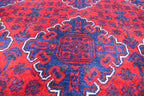 6.7 x4.10 Ft Afghan Bukhara rug, Turkmen handmade Wool rug, Custom Khal Muhammadi Khamyab Bukhara rugs, Tribal rug, Living room, Office rug