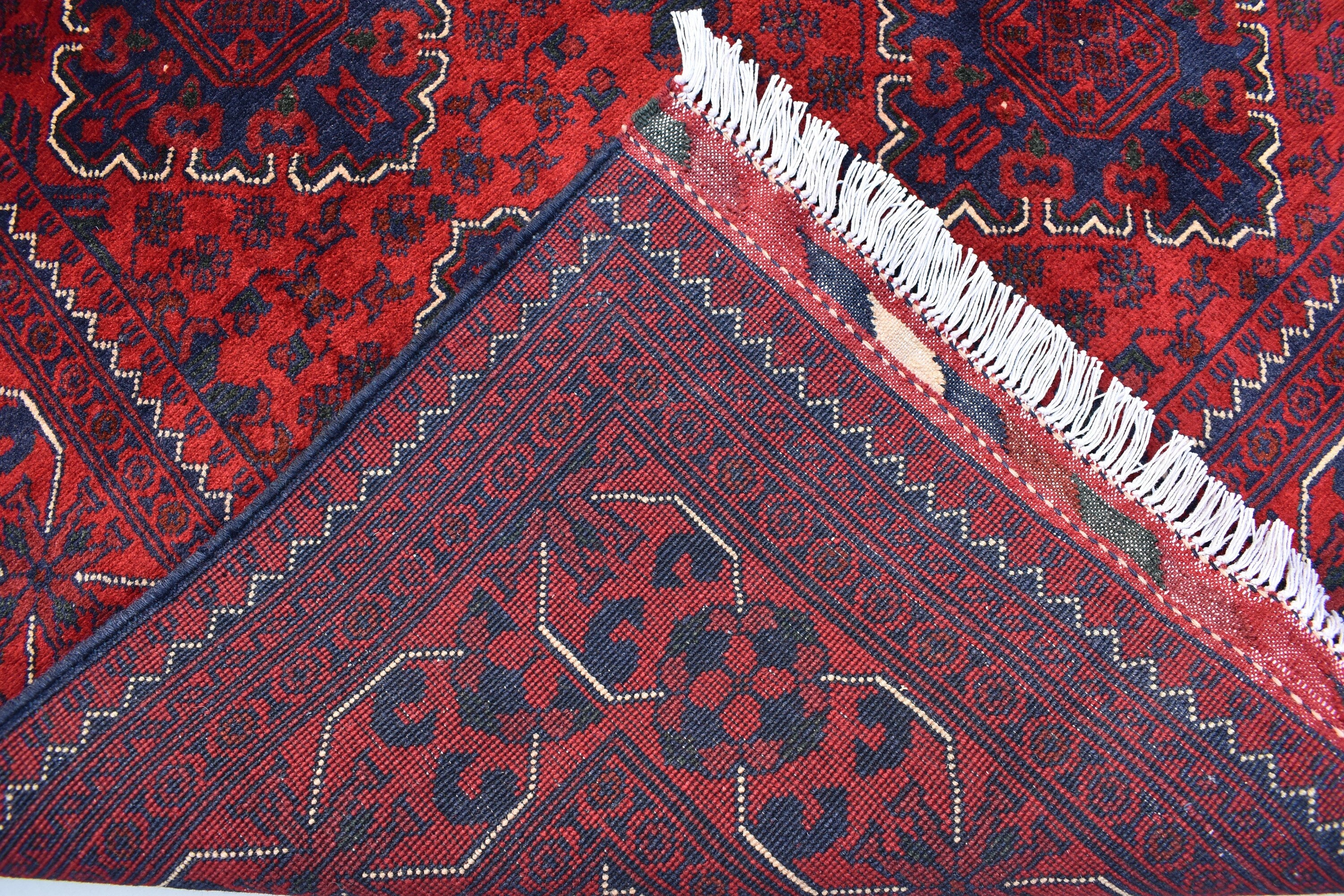 6.7 x4.10 Ft Afghan Bukhara rug, Turkmen handmade Wool rug, Custom Khal Muhammadi Khamyab Bukhara rugs, Tribal rug, Living room, Office rug