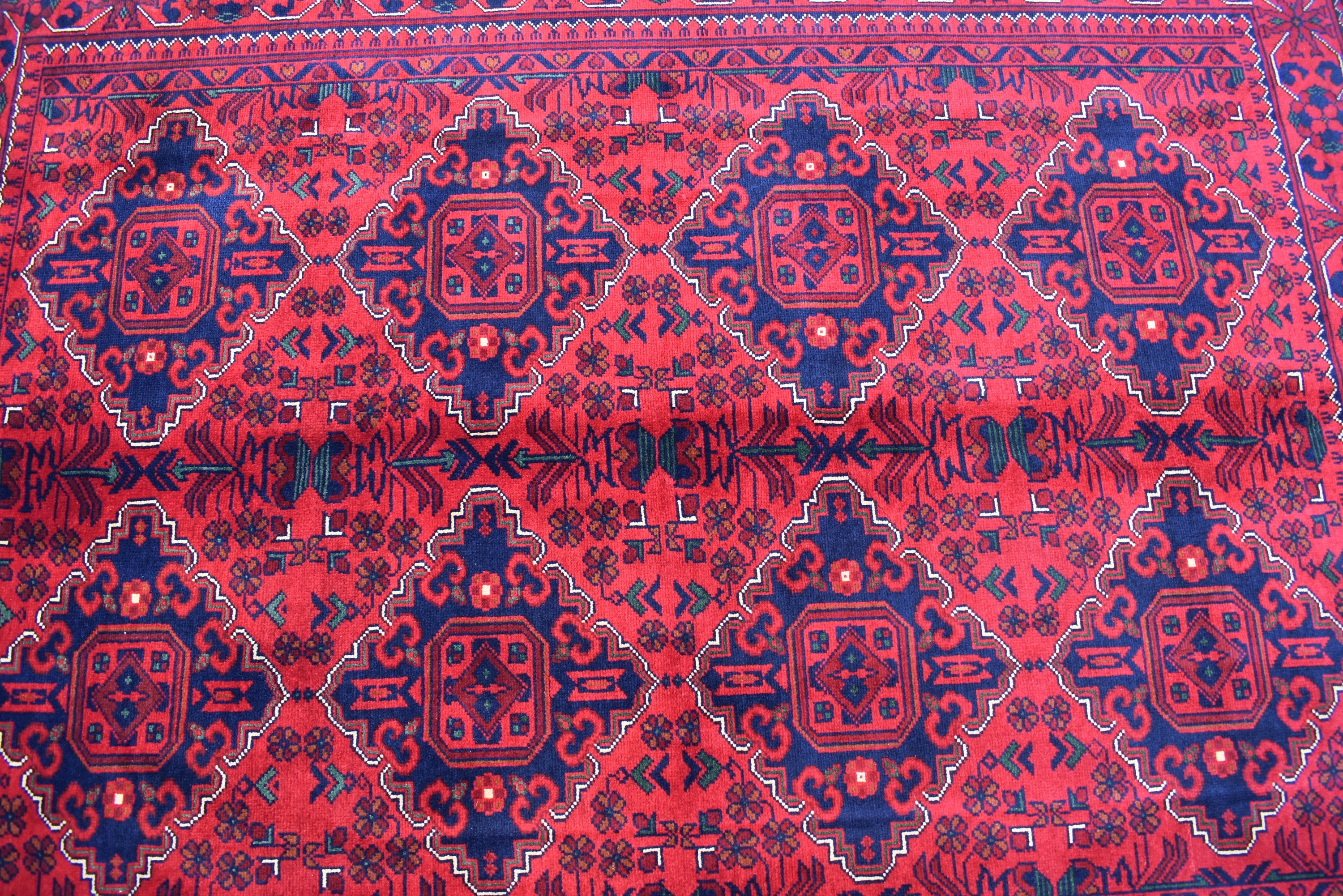 6.4 x4.9 Ft Afghan Bukhara rug, Turkmen handmade Wool rug, Custom Khal Muhammadi Khamyab Bukhara rugs, Tribal rug, Living room, Office, rug