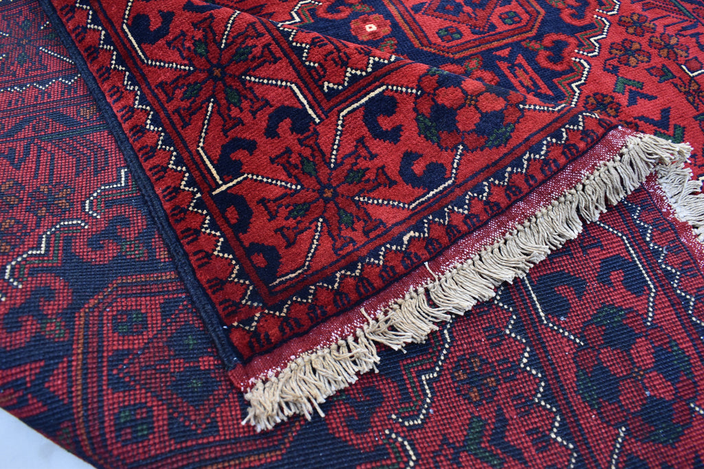 6.4 x4.9 Ft Afghan Bukhara rug, Turkmen handmade Wool rug, Custom Khal Muhammadi Khamyab Bukhara rugs, Tribal rug, Living room, Office, rug