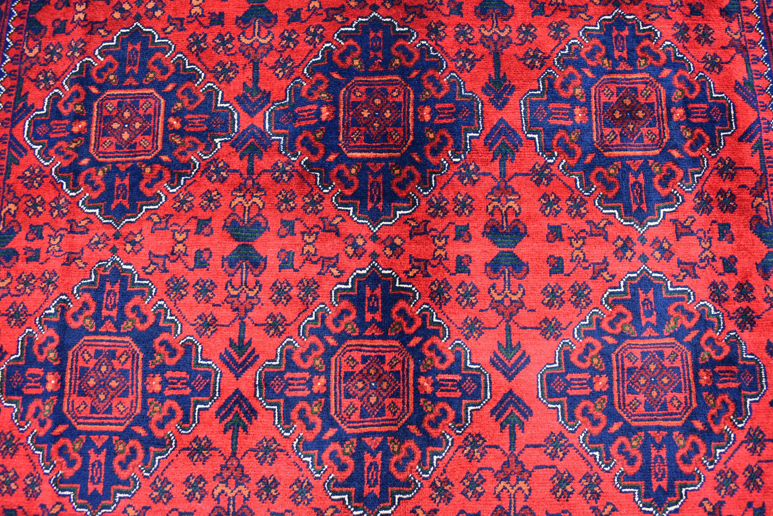 7x5 Afghan Bukhara Rug, Turkmen handmade Wool Rug, Rugs For Living Room, Bedroom Rug, Perfect For Dining Room-Bohemian Decor 6.9x5.0 ft