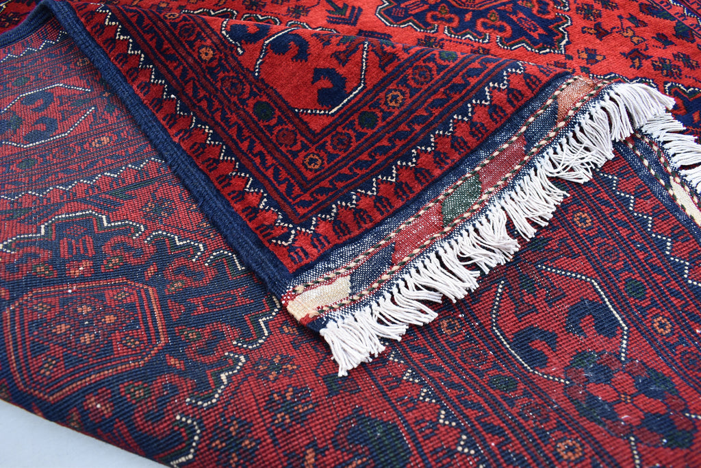7x5 Afghan Bukhara Rug, Turkmen handmade Wool Rug, Rugs For Living Room, Bedroom Rug, Perfect For Dining Room-Bohemian Decor 6.9x5.0 ft