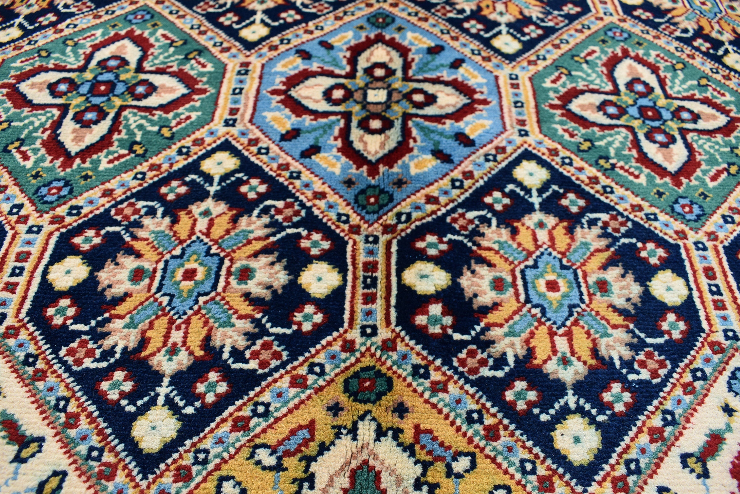 Afghan rug 6.2 x 4.10 Ft, High-Quality Afghan Turkman, Handmade Rug, Hand-knotted Bukhara Rug, Bedroom rug ,Area Rug, Oriental Living Room