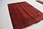 9.6 x 6.8 Ft Afghan Antique Elephant Foot Design Vinatge Rug Turkmen Pattern Bedroom Hnad knotted rug Area & Floor Rug