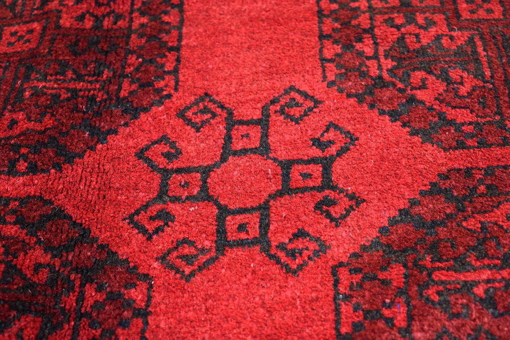 9.6 x 6.8 Ft Afghan Antique Elephant Foot Design Vinatge Rug Turkmen Pattern Bedroom Hnad knotted rug Area & Floor Rug