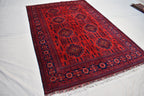 6x9 Bukhara Handwoven Afghan Rug, Authentic Luxurious and timeless, Perfect for Modern and Traditional Homes, Free shipping- 5.10x8.10 ft