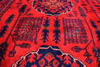 6x9 Bukhara Handwoven Afghan Rug, Authentic Luxurious and timeless, Perfect for Modern and Traditional Homes, Free shipping- 5.10x8.10 ft