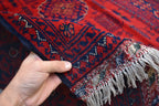 6x9 Bukhara Handwoven Afghan Rug, Authentic Luxurious and timeless, Perfect for Modern and Traditional Homes, Free shipping- 5.10x8.10 ft