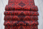 13.0 x 2.8 Ft Long Runner Best Quality Turkmen Khamiyab Khal Mohammadi Bokhara Runner Afghan Handmade Wool Oriental Hallway runner
