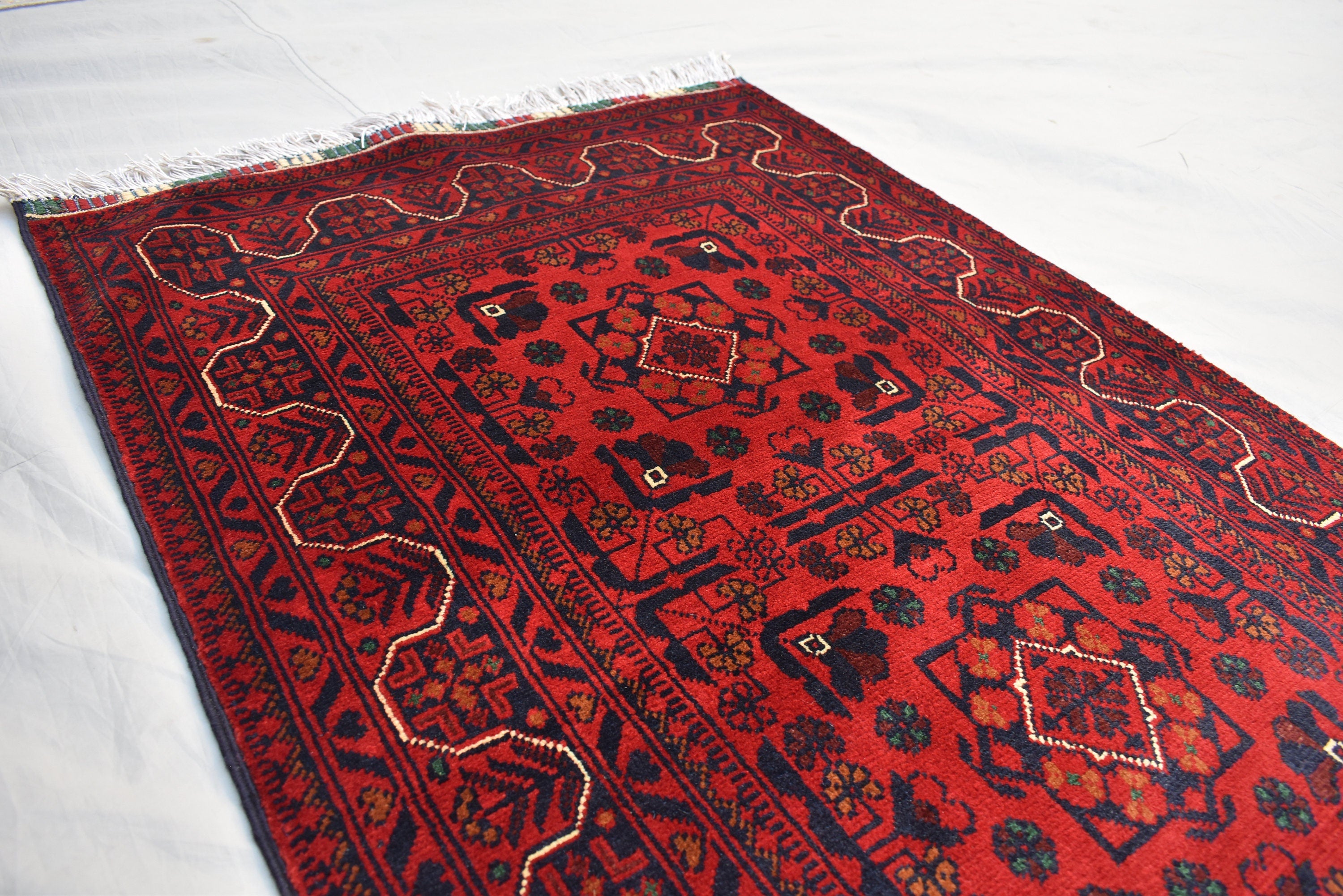 3x16Ft Long Afghan Hallway Runner, Extra Long Handmade Afghan Runner, High Quality 100% Wool Turkmen Runner, Entryway Oriental Runner Rug