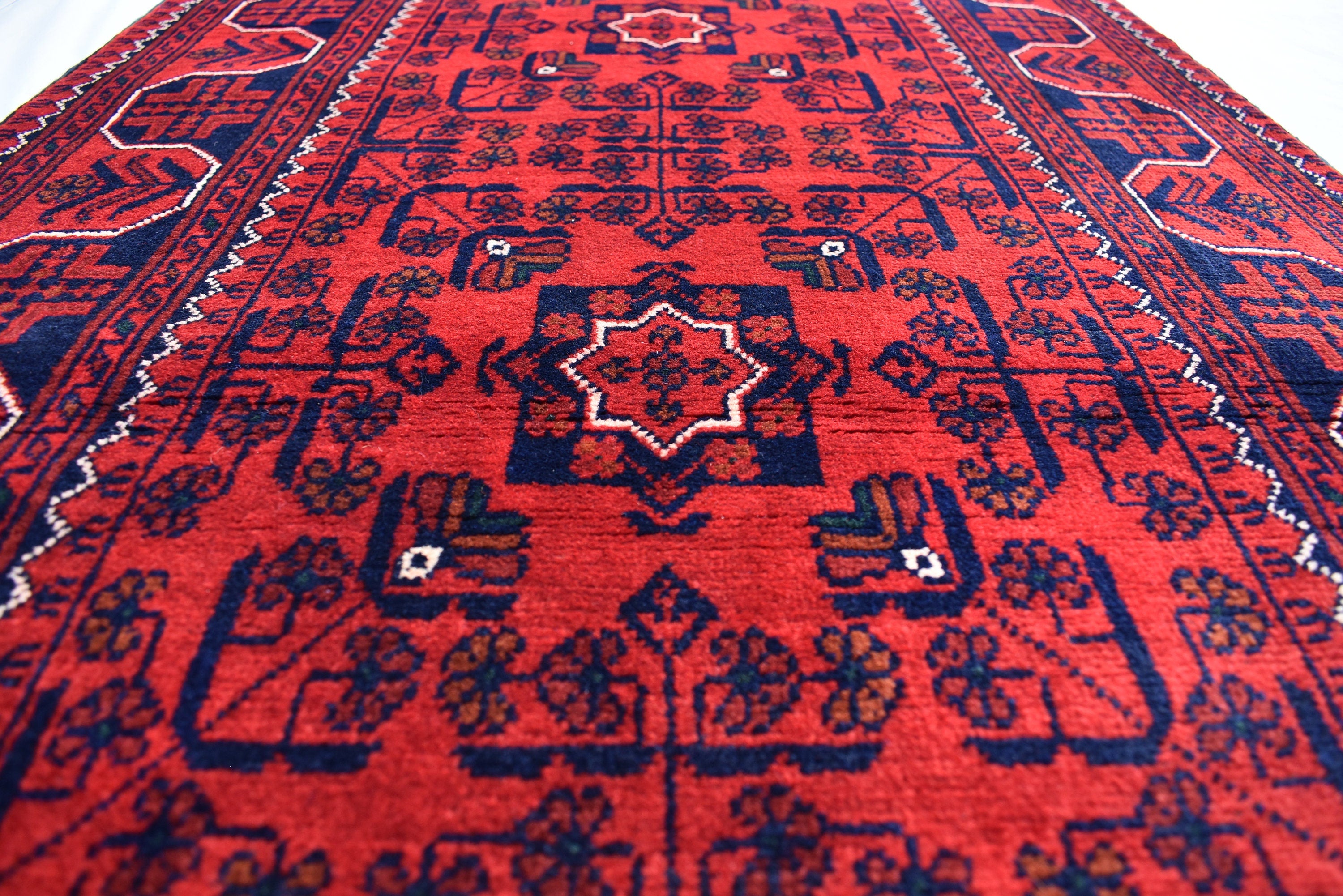 19.7x2.7Ft Long Runner Best Quality Turkmen Khamyab Khal Mohammadi Bokhara Runner Afghan Handmade Wool Oriental Hallway runner, Entryway Rug