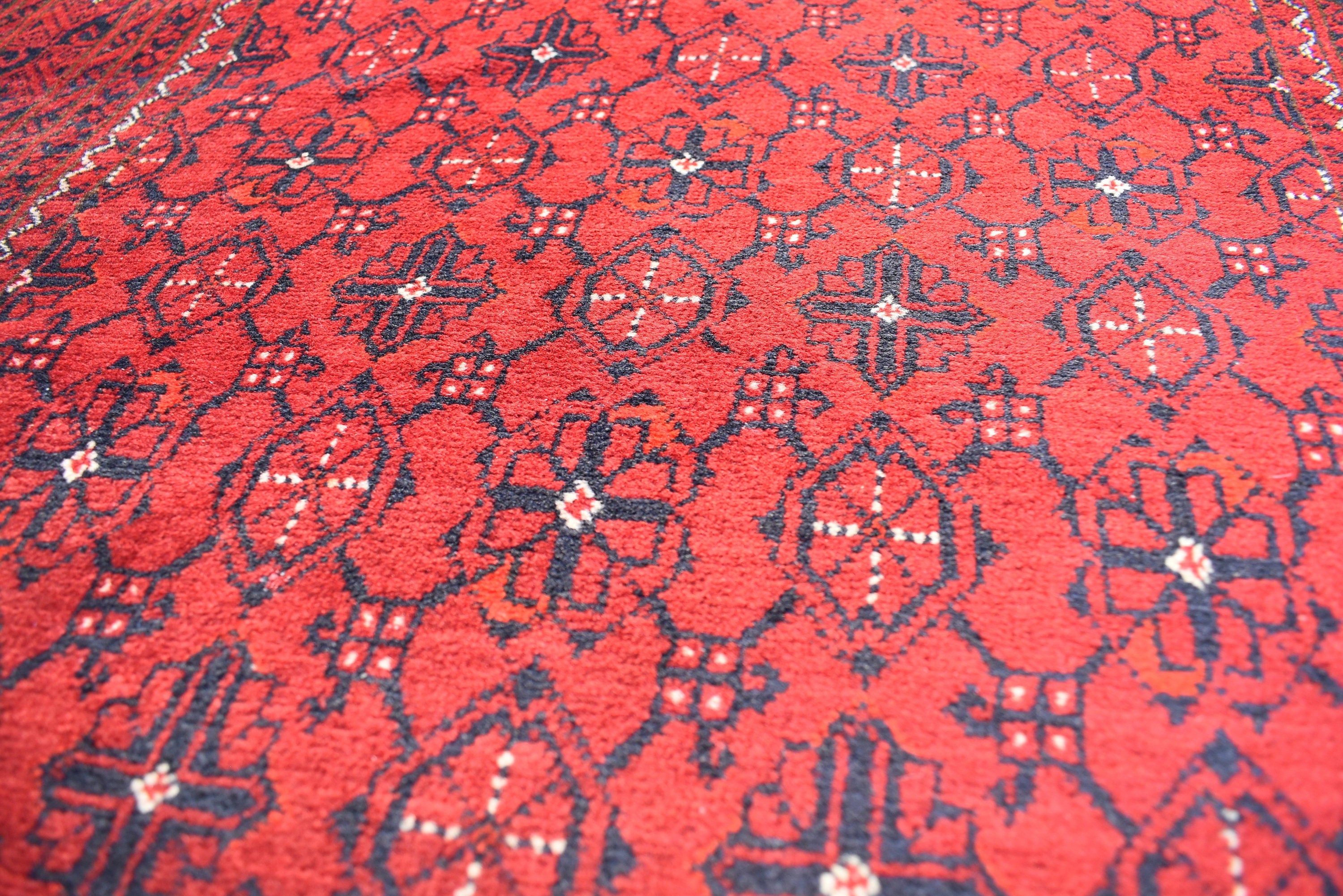 3x13 Vinatge Runner Handmade Afghan Turkmen Bashiri 100% Wool Traditional Hallway Runner Handmade, Entryway Runner, Corridor Rug 12.8x2.10