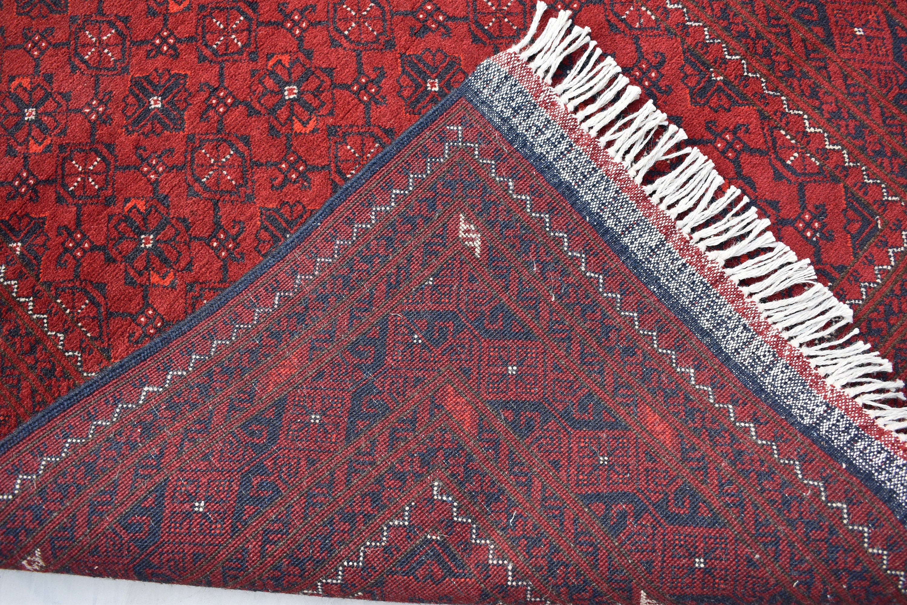 3x13 Vinatge Runner Handmade Afghan Turkmen Bashiri 100% Wool Traditional Hallway Runner Handmade, Entryway Runner, Corridor Rug 12.8x2.10