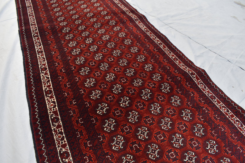 3x13ft, Afghan Handmade Runner Afghan Turkmen Bokhara 100% Wool Runner Handmade Afghan Hallway Runner Oriental Rug, 385x82 ft