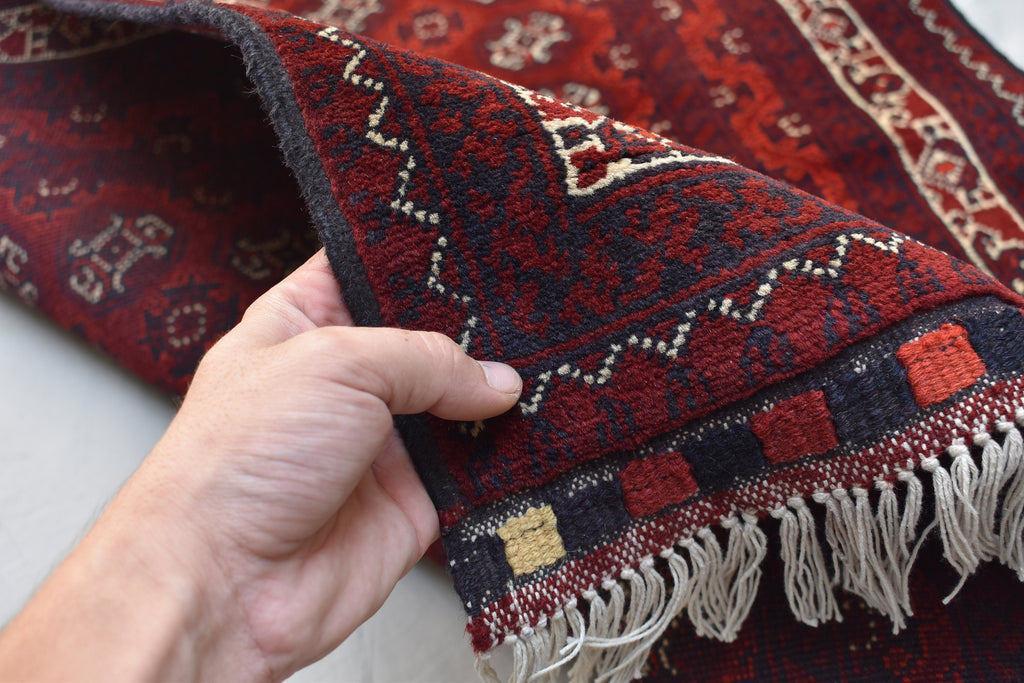 3x13ft, Afghan Handmade Runner Afghan Turkmen Bokhara 100% Wool Runner Handmade Afghan Hallway Runner Oriental Rug, 385x82 ft