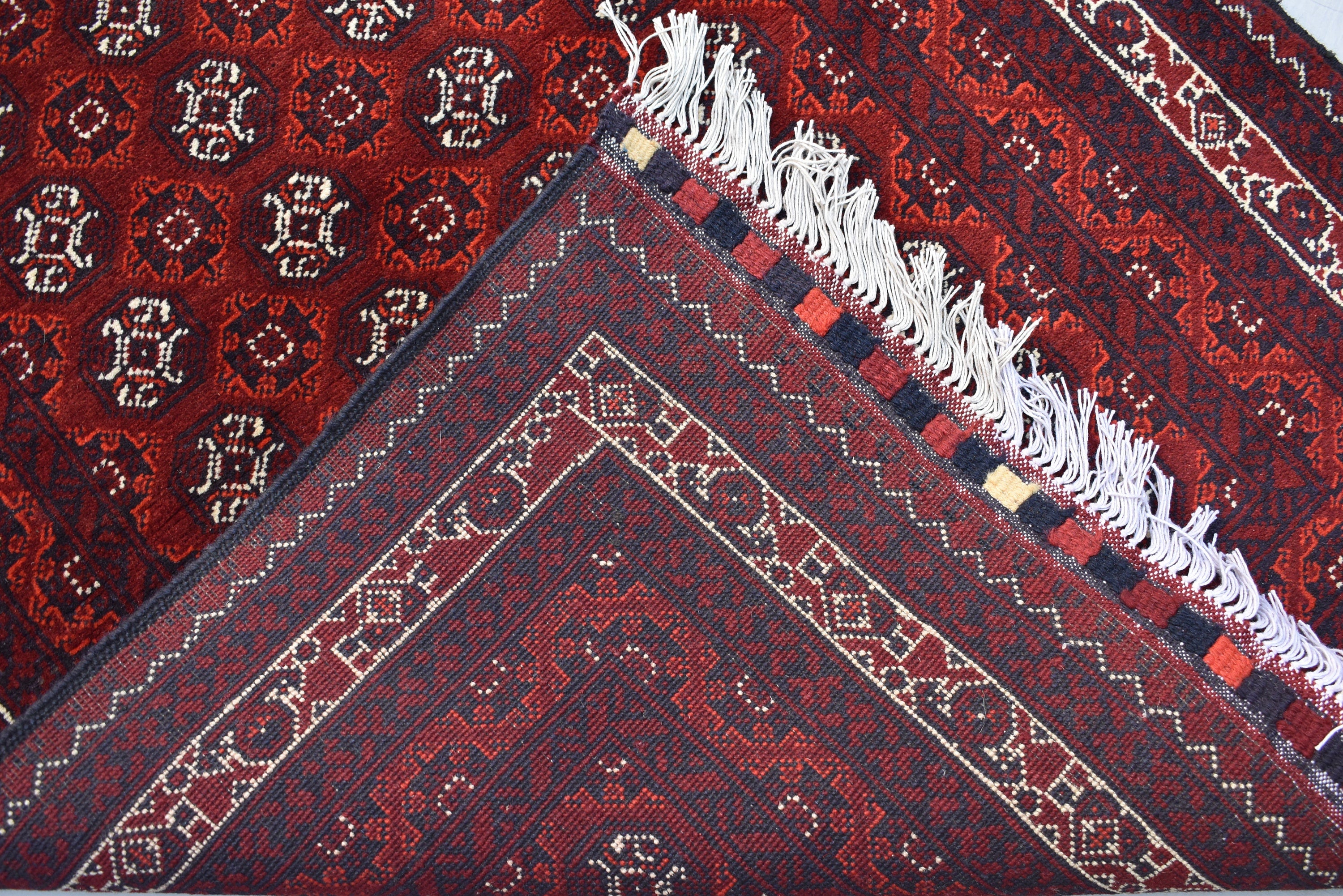 3x13ft, Afghan Handmade Runner Afghan Turkmen Bokhara 100% Wool Runner Handmade Afghan Hallway Runner Oriental Rug, 385x82 ft