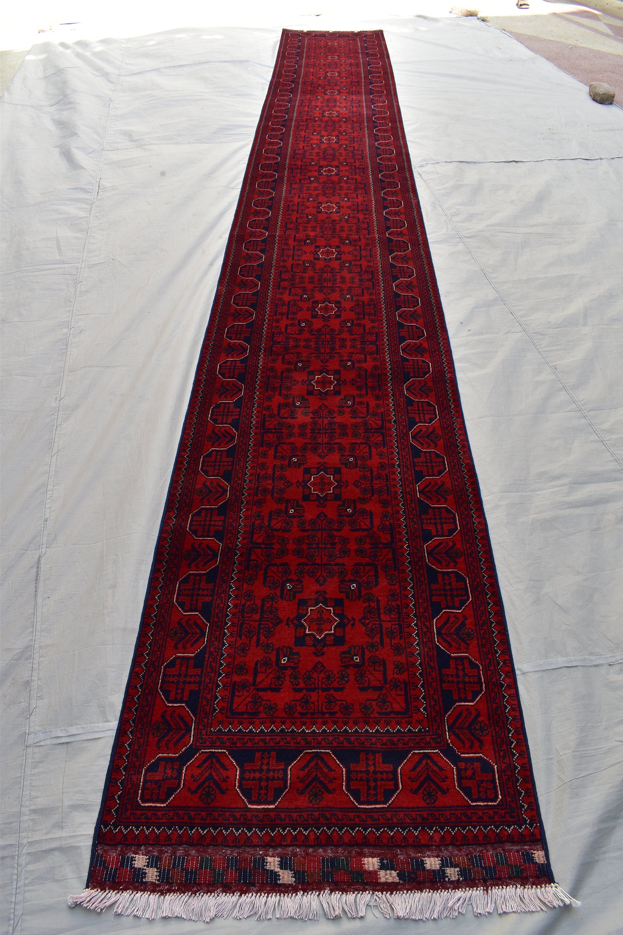 3x20Ft, Long Runner Best Quality Turkmen Khamiyab Khal Mohammadi Bokhara Runner Afghan Handmade Wool Oriental Hallway runner 600x78 cm