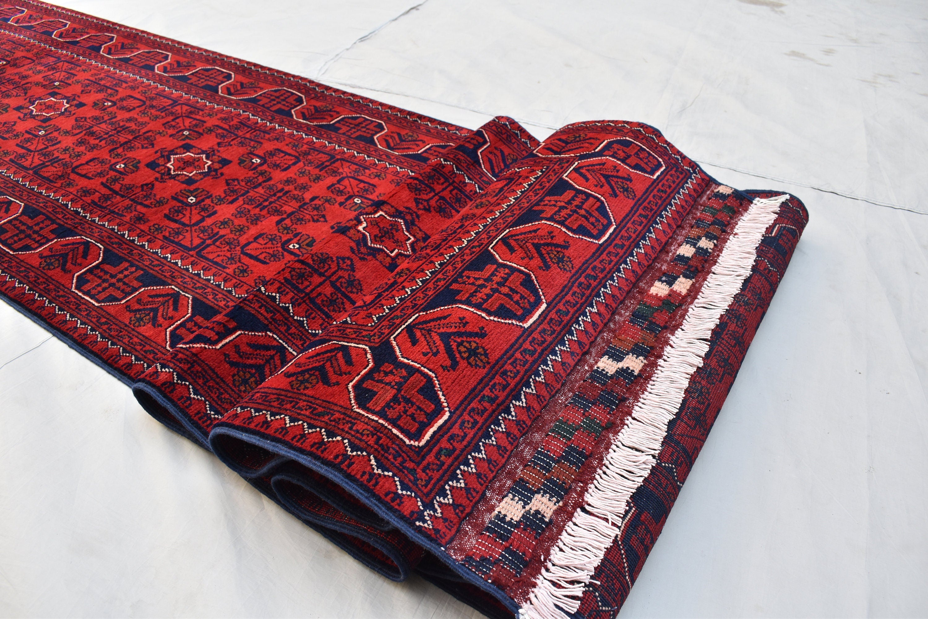 3x20Ft, Long Runner Best Quality Turkmen Khamiyab Khal Mohammadi Bokhara Runner Afghan Handmade Wool Oriental Hallway runner 600x78 cm