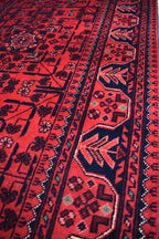 31.6 x 2.9 Ft Long Runner Best Quality Turkmen Khamiyab Khal Mohammadi Bokhara Runner Afghan Handmade Wool Oriental Hallway runner