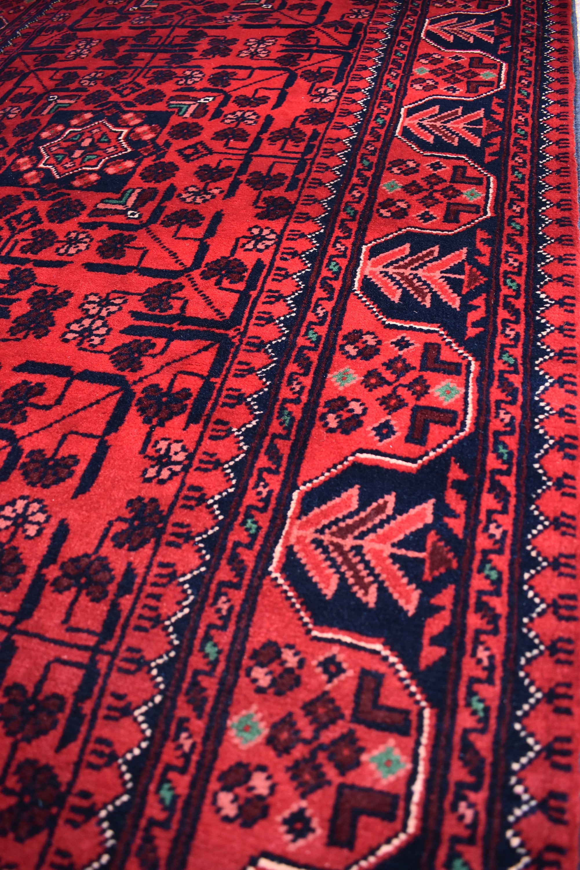 31.6 x 2.9 Ft Long Runner Best Quality Turkmen Khamiyab Khal Mohammadi Bokhara Runner Afghan Handmade Wool Oriental Hallway runner