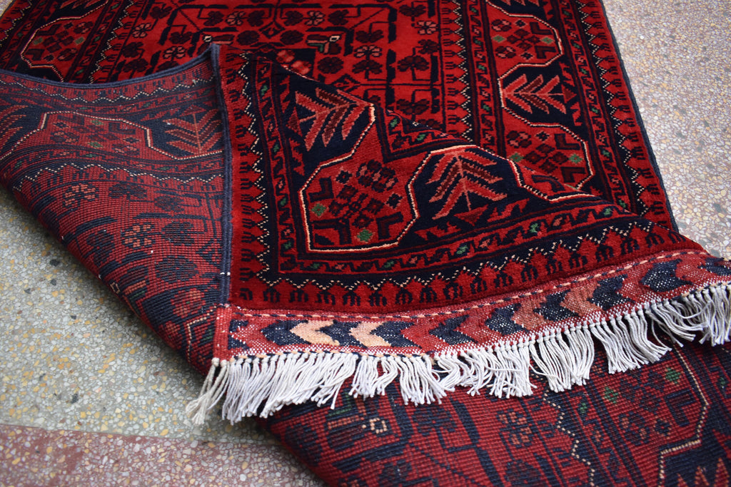 31.6 x 2.9 Ft Long Runner Best Quality Turkmen Khamiyab Khal Mohammadi Bokhara Runner Afghan Handmade Wool Oriental Hallway runner