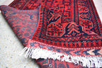 3x32ft, Runner Rug – Extra Long Afghan Red Carpet, Handknotted Wool Hallway Rug, Ideal for Weddings, Ceremonies, Events, Office or Entryway