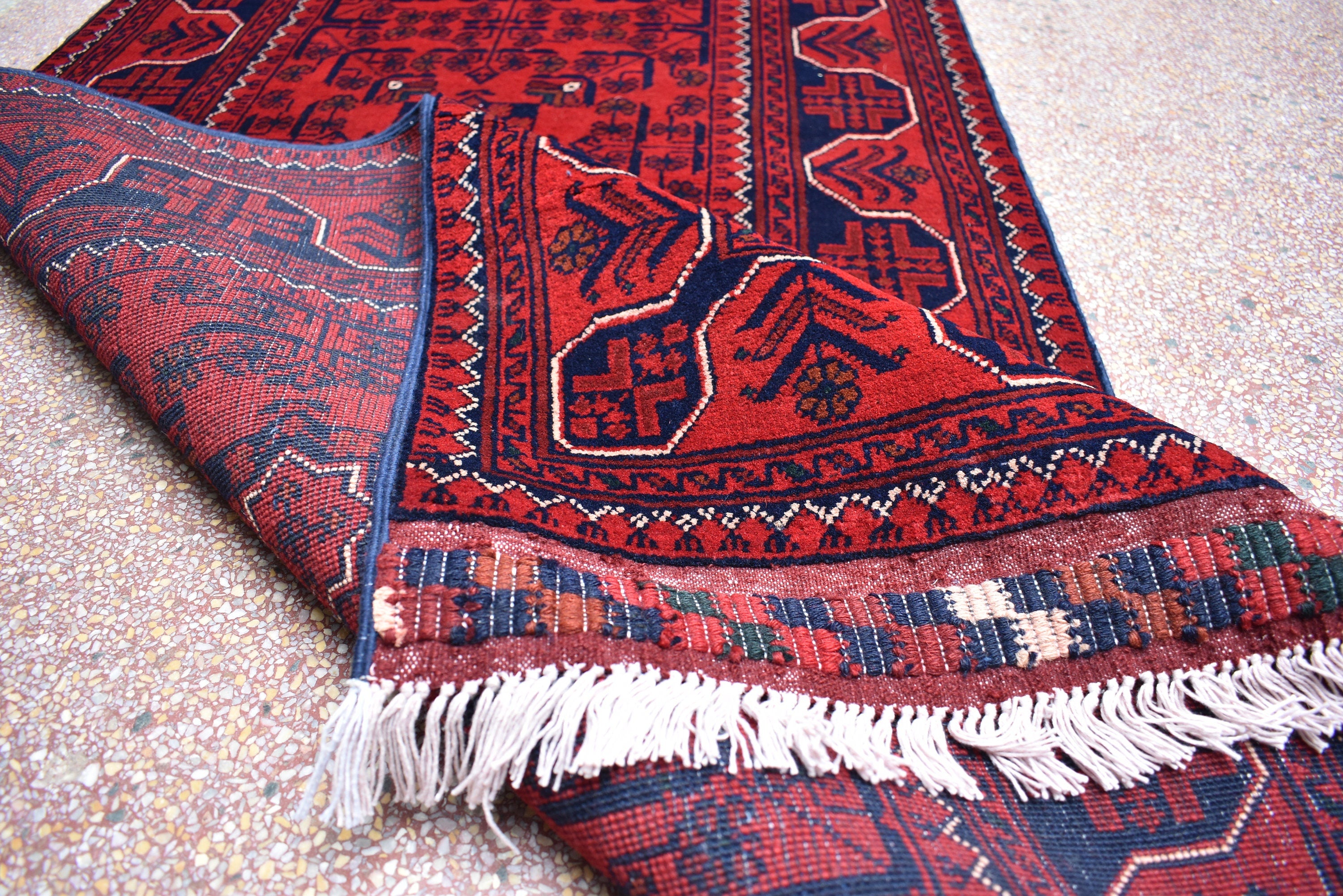 19.6 x 2.7 Ft Long Runner Best Quality Turkmen Khamiyab Khal Mohammadi Bokhara Runner Afghan Handmade Wool Oriental Hallway runner