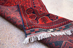 12.11 x 2.9 Ft Long Runner Best Quality TUrkmen Khamyab Khal Mohammadi Bokhara Runner Afghan Handmade Wool Oriental Hallway Runner