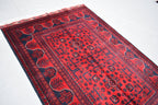 5.2 x 3.5 Ft Bokhara Rug Turkmen 100% Wool Afghan Veg dyes Handmade bukhara Pattern Area rug 5x3 Turkmen Oriental Rug