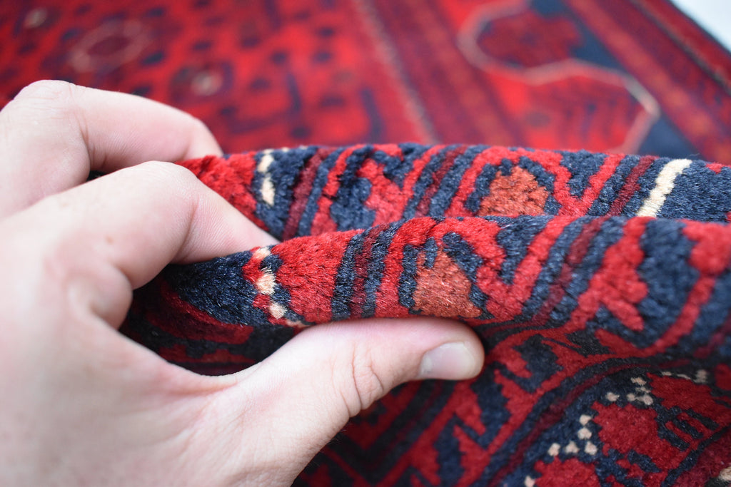 5.2 x 3.5 Ft Bokhara Rug Turkmen 100% Wool Afghan Veg dyes Handmade bukhara Pattern Area rug 5x3 Turkmen Oriental Rug