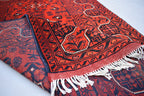 5.1 x 3.2 Ft Aghan Vintage Bokhara Rug Turkmen 100% Wool Afghan Veg dyes Handmade bukhara Pattern Area rug 5x3 Turkmen Oriental Rug