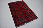 3x5 Handmade Afghan Bukhara Rug, Tribal Wool Rug, Traditional Oriental Bedroom, Living Room Rug. Perfect For Hallway or entryway 5.2x3.4 ft