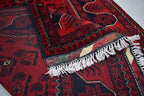 3x5 Handmade Afghan Bukhara Rug, Tribal Wool Rug, Traditional Oriental Bedroom, Living Room Rug. Perfect For Hallway or entryway 5.2x3.4 ft