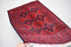 Ft 5.0 x 3.4 Bokhara Rug Turkmen 100% Wool Afghan Veg dyes Handmade bukhara Pattern Turkmen Oriental Rug