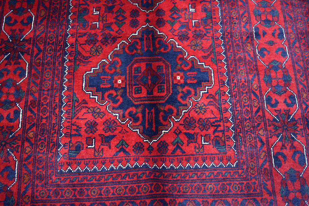 5x3 Bokhara Rug Turkmen 100% Wool Afghan Veg dyes Handmade bukhara Pattern Turkmen Oriental Rug, Rugs For Living Room 4.11x3.6 Ft
