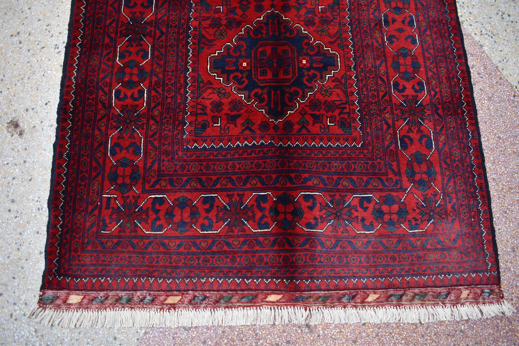 5x3 Bokhara Rug Turkmen 100% Wool Afghan Veg dyes Handmade bukhara Pattern Turkmen Oriental Rug, Rugs For Living Room 4.11x3.6 Ft