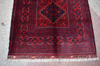 5x3 Bokhara Rug Turkmen 100% Wool Afghan Veg dyes Handmade bukhara Pattern Turkmen Oriental Rug, Rugs For Living Room 4.11x3.6 Ft