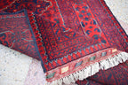5x3 Bokhara Rug Turkmen 100% Wool Afghan Veg dyes Handmade bukhara Pattern Turkmen Oriental Rug, Rugs For Living Room 4.11x3.6 Ft
