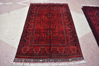 5.5 x 3.4 Ft Bokhara Rug Turkmen 100% Wool Afghan Veg dyes Handmade bukhara Pattern Turkmen Oriental Rug