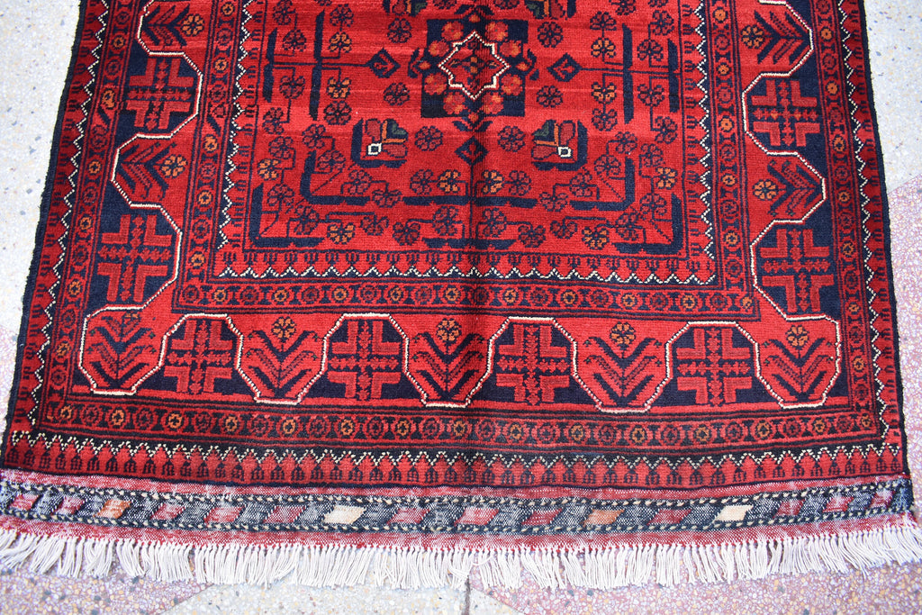 5.5 x 3.4 Ft Bokhara Rug Turkmen 100% Wool Afghan Veg dyes Handmade bukhara Pattern Turkmen Oriental Rug