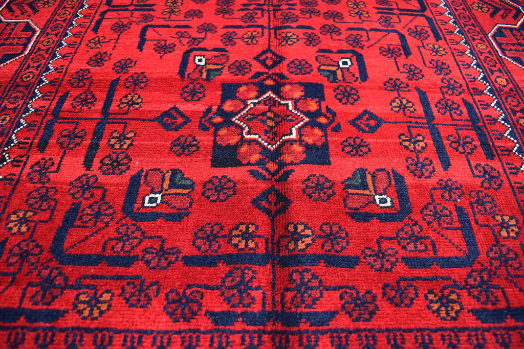 5.5 x 3.4 Ft Bokhara Rug Turkmen 100% Wool Afghan Veg dyes Handmade bukhara Pattern Turkmen Oriental Rug
