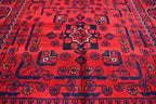 5.5 x 3.4 Ft Bokhara Rug Turkmen 100% Wool Afghan Veg dyes Handmade bukhara Pattern Turkmen Oriental Rug