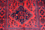 5.0x3.2 Ft Bokhara Rug Turkmen 100% Wool Afghan Veg dyes Handmade Bukhara Pattern Turkmen Oriental Rug, Small Size Rug, Perfect for Bedroom