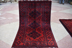 5.0x3.2 Ft Bokhara Rug Turkmen 100% Wool Afghan Veg dyes Handmade Bukhara Pattern Turkmen Oriental Rug, Small Size Rug, Perfect for Bedroom