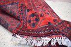 5.0x3.2 Ft Bokhara Rug Turkmen 100% Wool Afghan Veg dyes Handmade Bukhara Pattern Turkmen Oriental Rug, Small Size Rug, Perfect for Bedroom